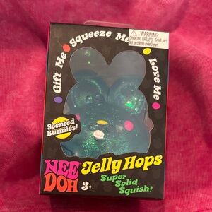 Nee Doh Jelly Hops Scented Bunny - Glittery Blue Scented “Giggly Groovinberry”